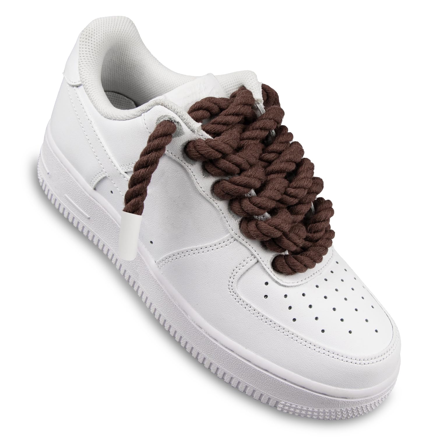 Foto 4 pulgar | Cordones Para Zapatos Endoto Thick Rope Para Air Force 1, Color Marrón, 8,5 Mm - Venta Internacional.