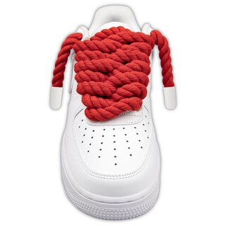 Foto 2 | Cordones Para Zapatos Endoto Thick Rope Para Air Force 1, Color Rojo, 8,5 Mm - Venta Internacional.