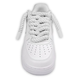 Foto 2 | Cordones Para Zapatos Endoto Thick Rope Para Air Force 1, Color Blanco, 12,7 Mm - Venta Internacional.