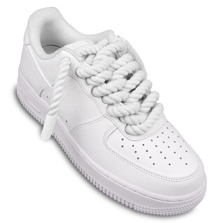 Foto 3 | Cordones Para Zapatos Endoto Thick Rope Para Air Force 1, Color Blanco, 12,7 Mm - Venta Internacional.