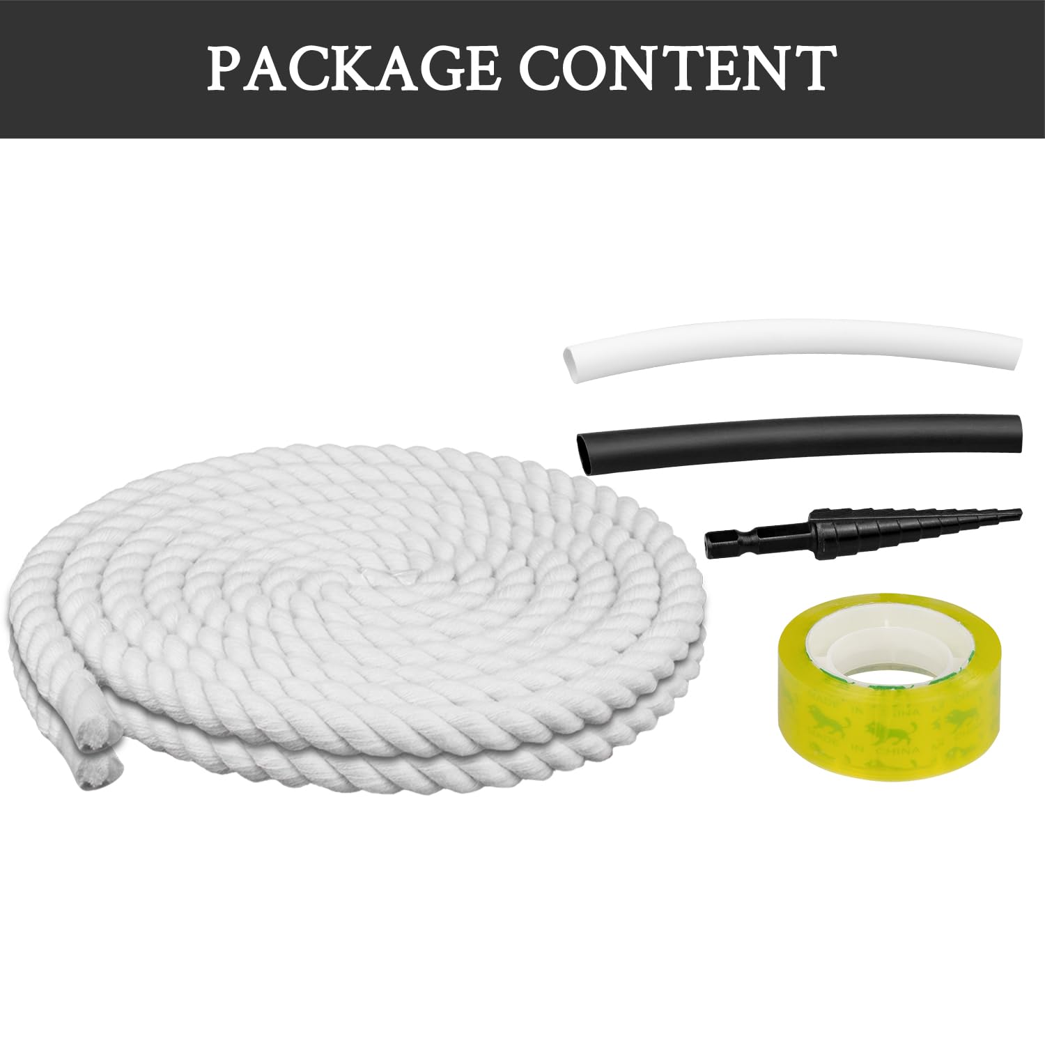 Foto 5 pulgar | Cordones Para Zapatos Endoto Thick Rope Para Air Force 1, Color Blanco, 12,7 Mm - Venta Internacional.