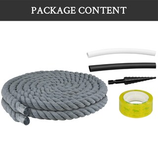 Foto 4 | Cordones Para Zapatos Endoto Thick Rope Para Air Force 1, Color Gris, 8,5 Mm - Venta Internacional.