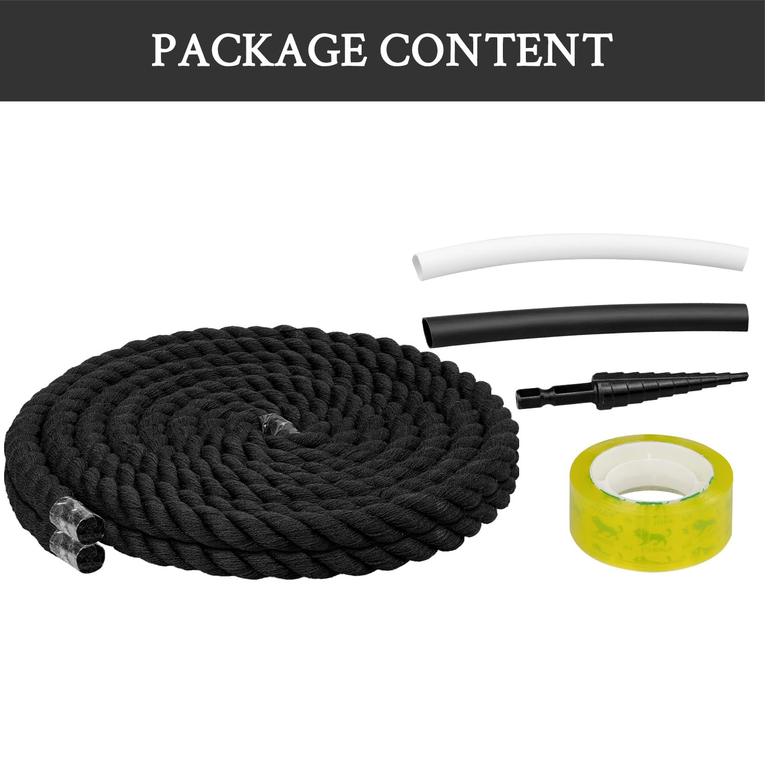 Foto 5 pulgar | Cordones Para Zapatos Endoto Thick Rope Para Air Force 1, Color Negro, 10 Mm - Venta Internacional.