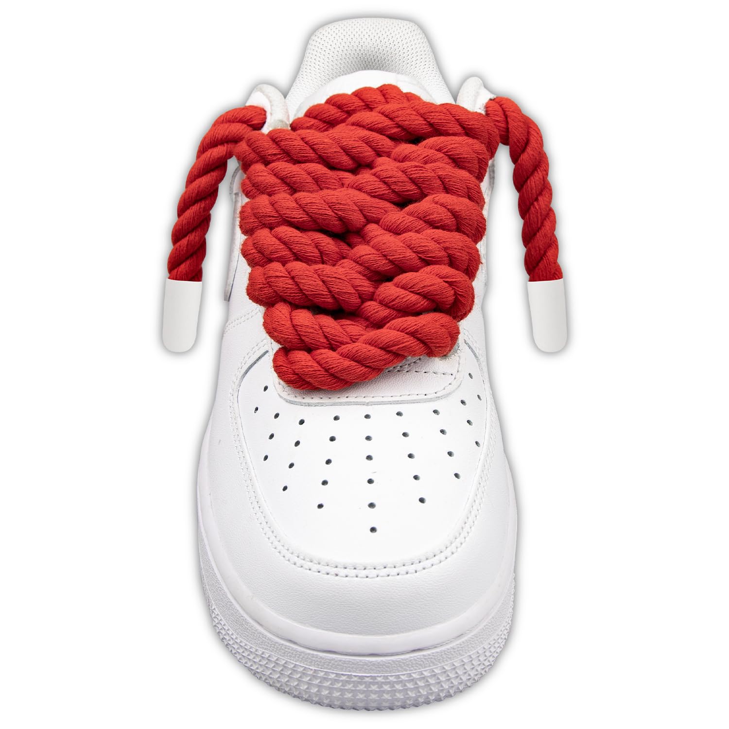 Foto 3 pulgar | Cordones Para Zapatos Endoto Thick Rope Para Air Force 1, Color Rojo, 10 Mm - Venta Internacional.