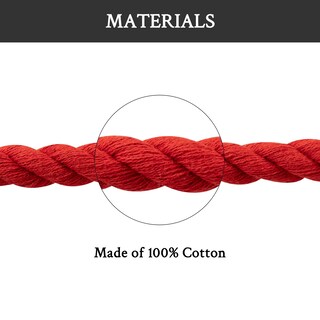 Foto 5 | Cordones Para Zapatos Endoto Thick Rope Para Air Force 1, Color Rojo, 10 Mm - Venta Internacional.