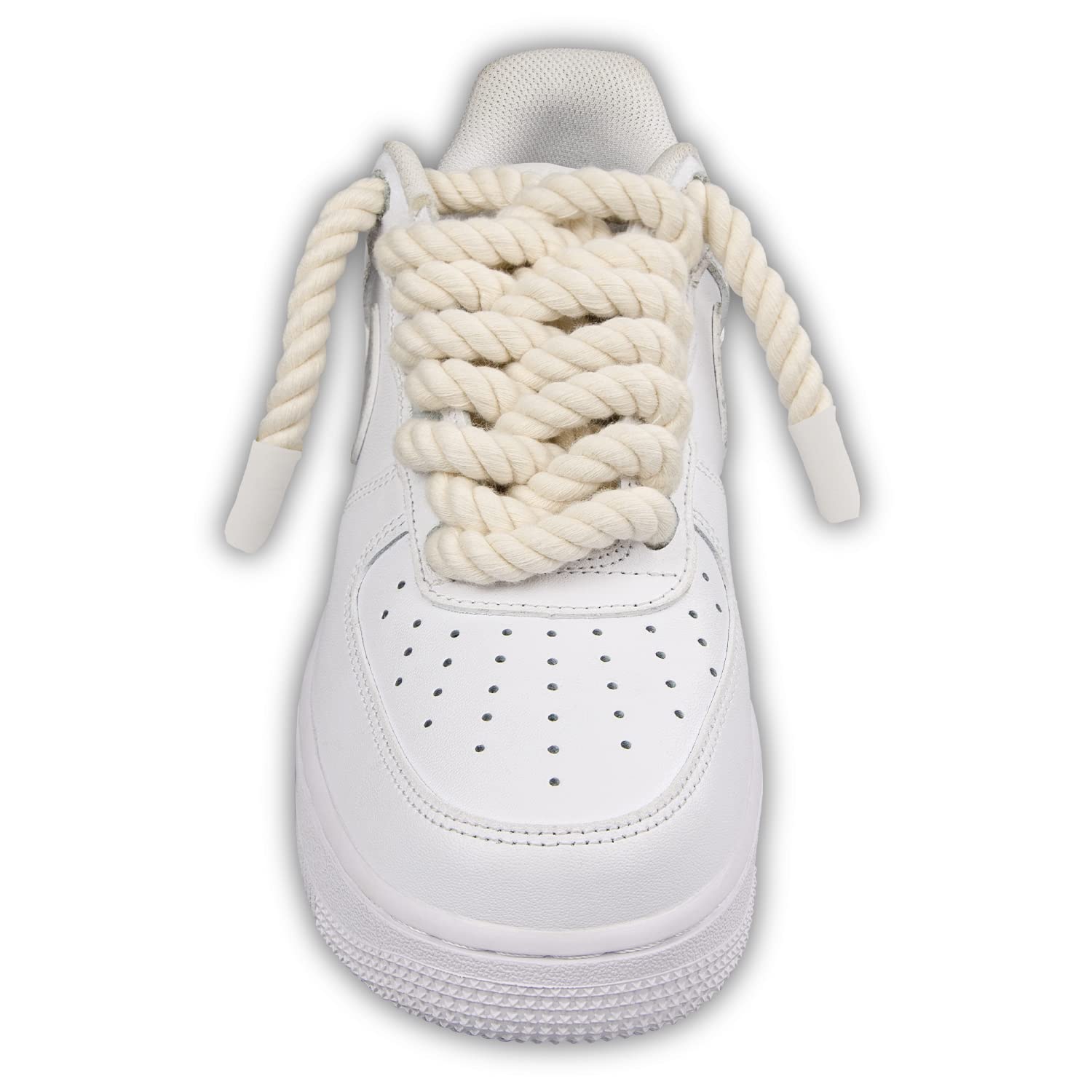Foto 3 pulgar | Cordones Para Zapatos Endoto Thick Rope Para Air Force 1, Color Beige, 10 Mm - Venta Internacional.
