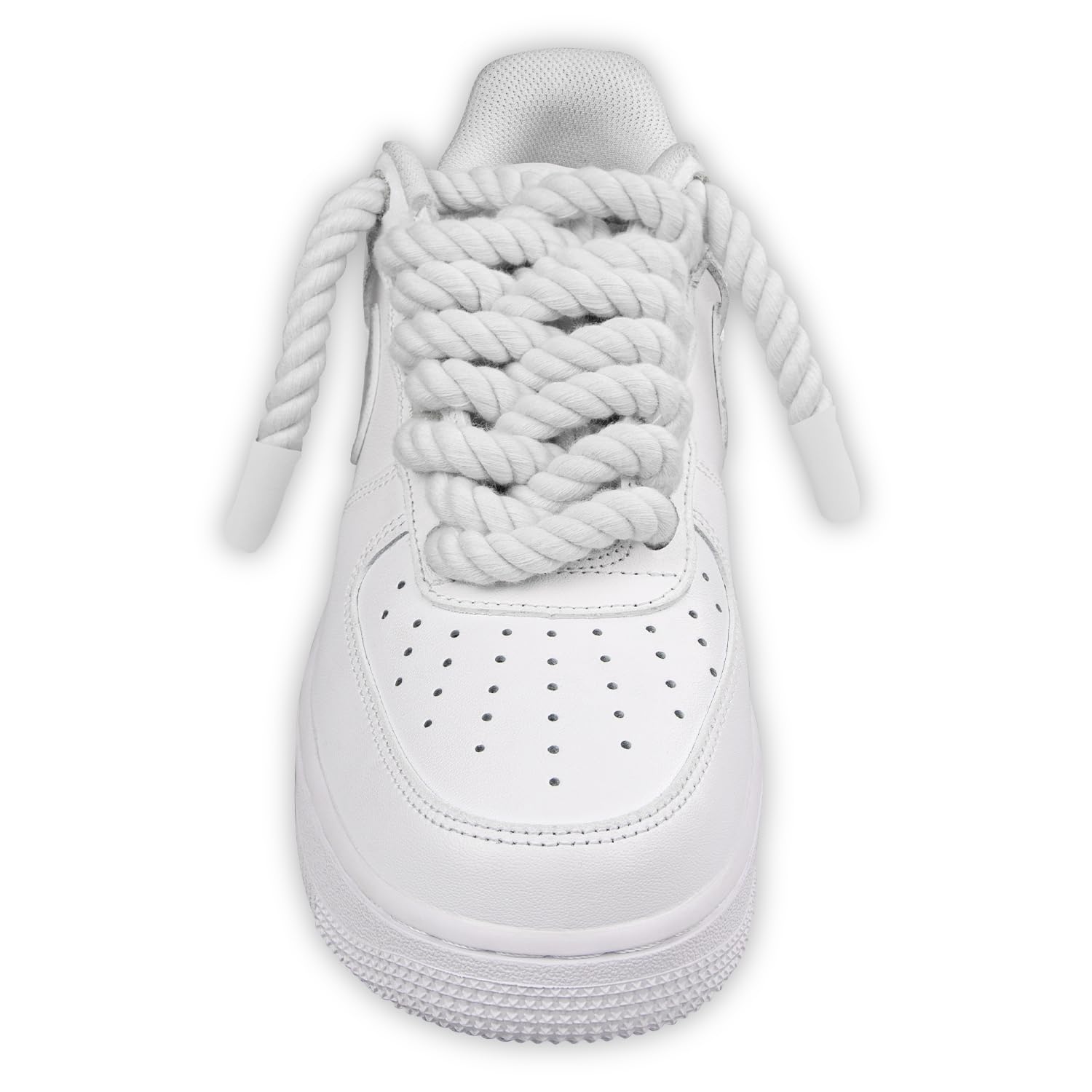 Foto 3 pulgar | Cordones Para Zapatos Endoto Thick Rope Para Air Force 1, Color Blanco, 10 Mm - Venta Internacional.