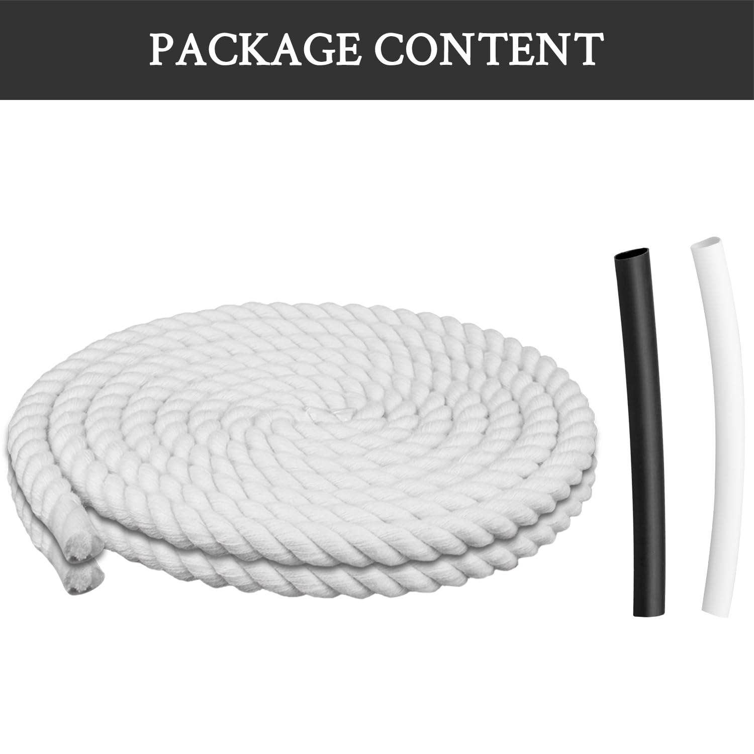 Foto 5 pulgar | Cordones Para Zapatos Endoto Thick Rope Para Air Force 1, Color Blanco, 10 Mm - Venta Internacional.