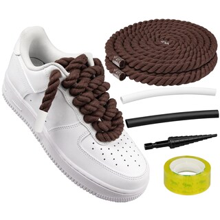 Foto 1 | Cordones Para Zapatos Endoto Thick Rope Para Air Force 1, Color Marrón, 12,7 Mm - Venta Internacional.