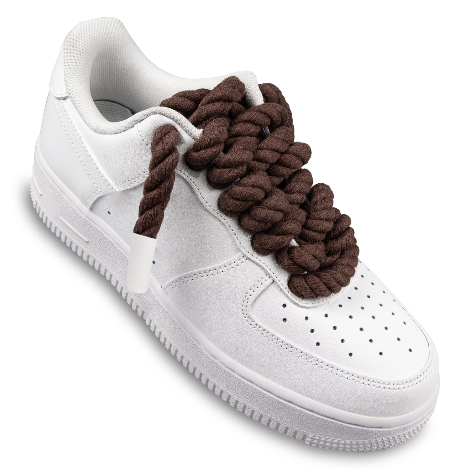 Foto 4 pulgar | Cordones Para Zapatos Endoto Thick Rope Para Air Force 1, Color Marrón, 12,7 Mm - Venta Internacional.