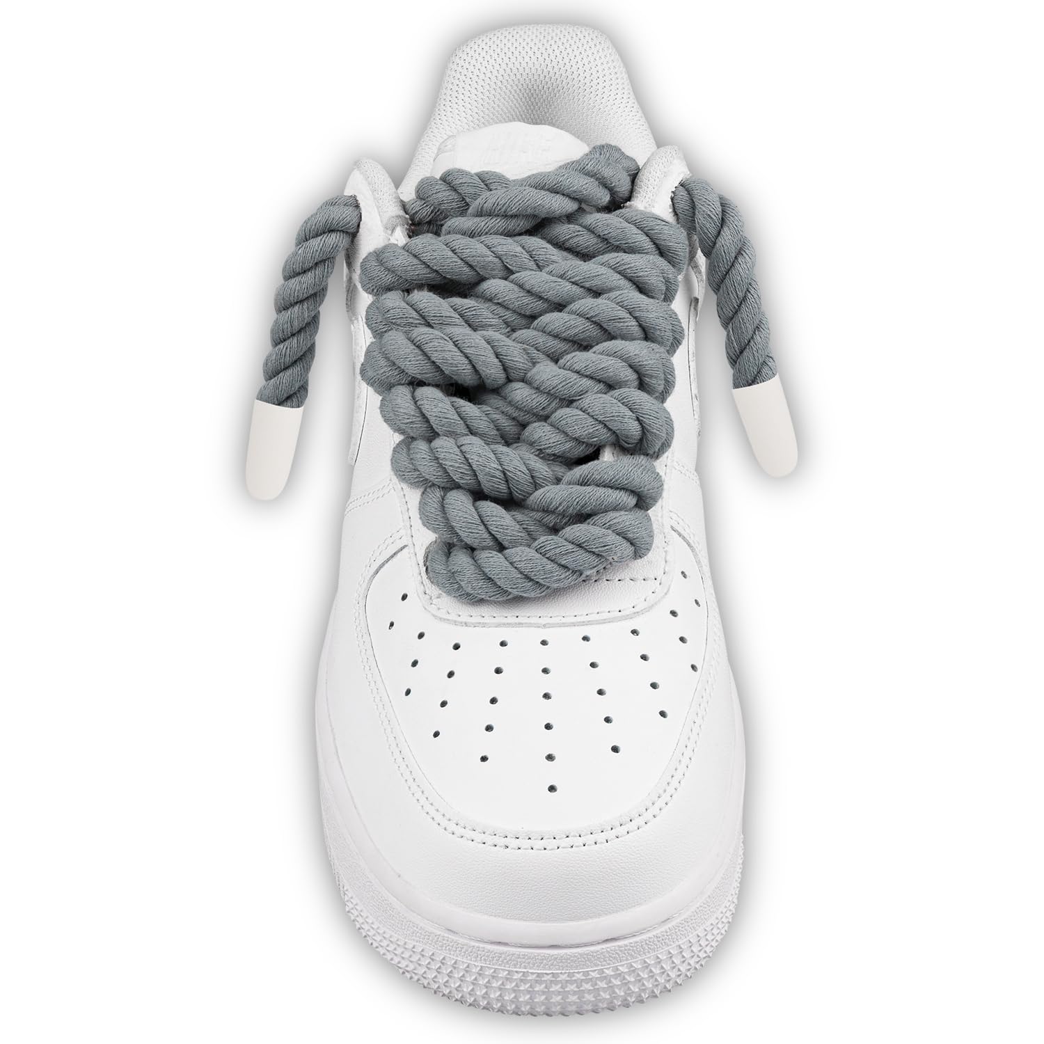 Foto 3 pulgar | Cordones Para Zapatos Endoto Thick Rope Para Air Force 1, Color Gris, 12,7 Mm - Venta Internacional.