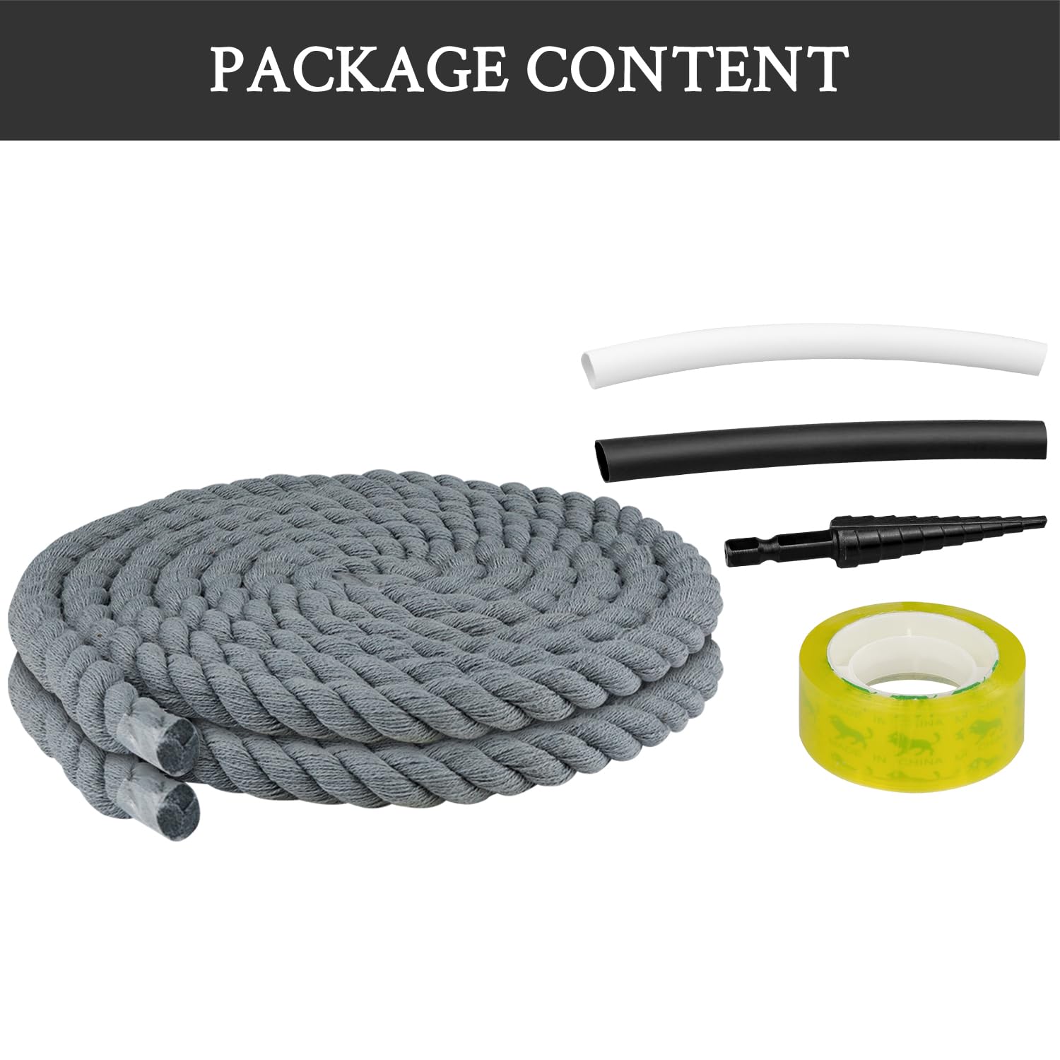 Foto 5 pulgar | Cordones Para Zapatos Endoto Thick Rope Para Air Force 1, Color Gris, 12,7 Mm - Venta Internacional.