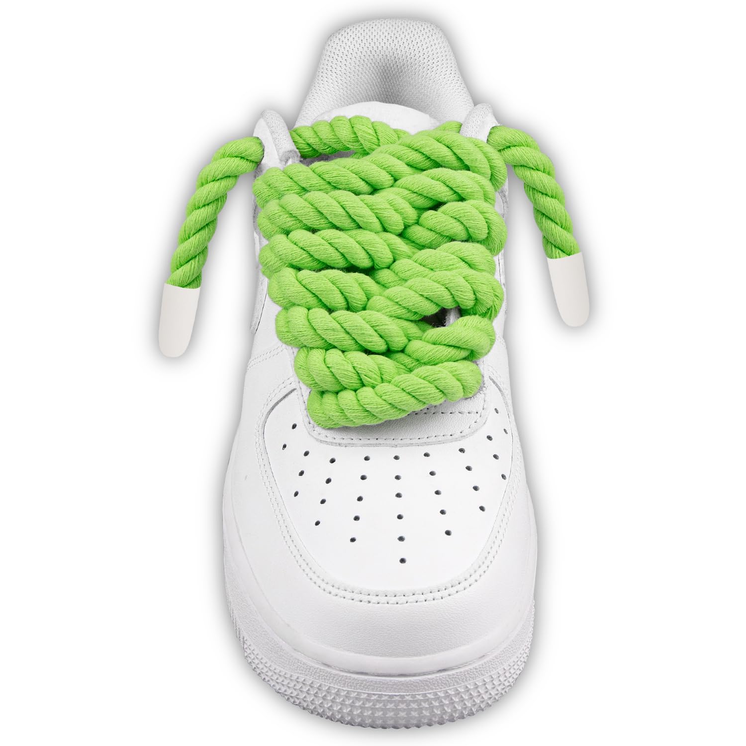 Foto 3 pulgar | Cordones Para Zapatos Endoto Thick Rope Para Air Force 1, Color Verde, 8,5 Mm - Venta Internacional.