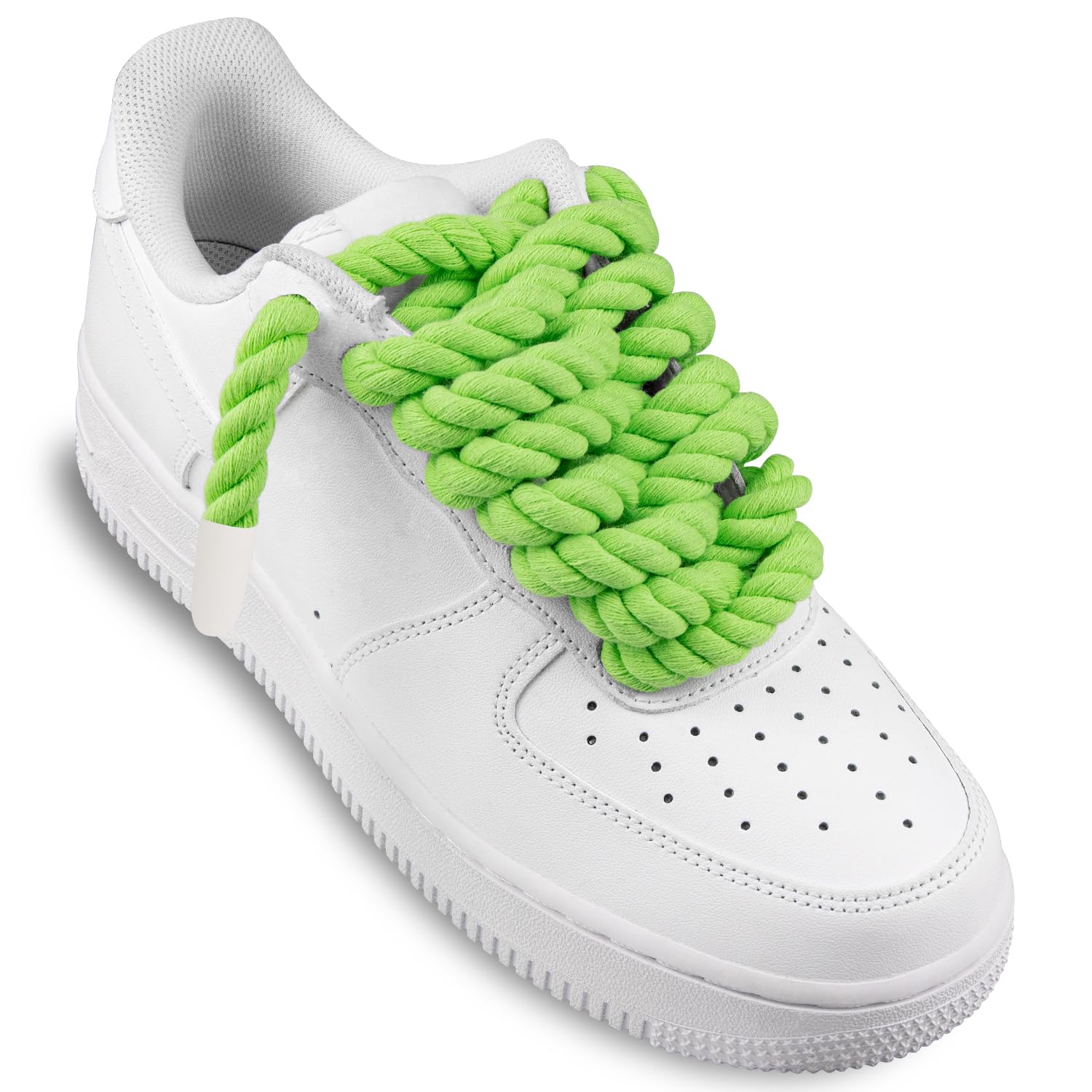 Foto 4 pulgar | Cordones Para Zapatos Endoto Thick Rope Para Air Force 1, Color Verde, 8,5 Mm - Venta Internacional.