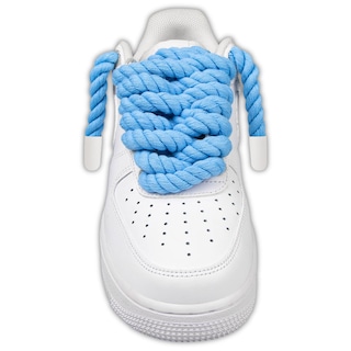 Foto 2 | Cordones Para Zapatos Endoto Thick Rope Para Air Force 1, Color Azul Bebé, 8,5 Mm - Venta Internacional.
