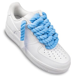 Foto 3 | Cordones Para Zapatos Endoto Thick Rope Para Air Force 1, Color Azul Bebé, 8,5 Mm - Venta Internacional.