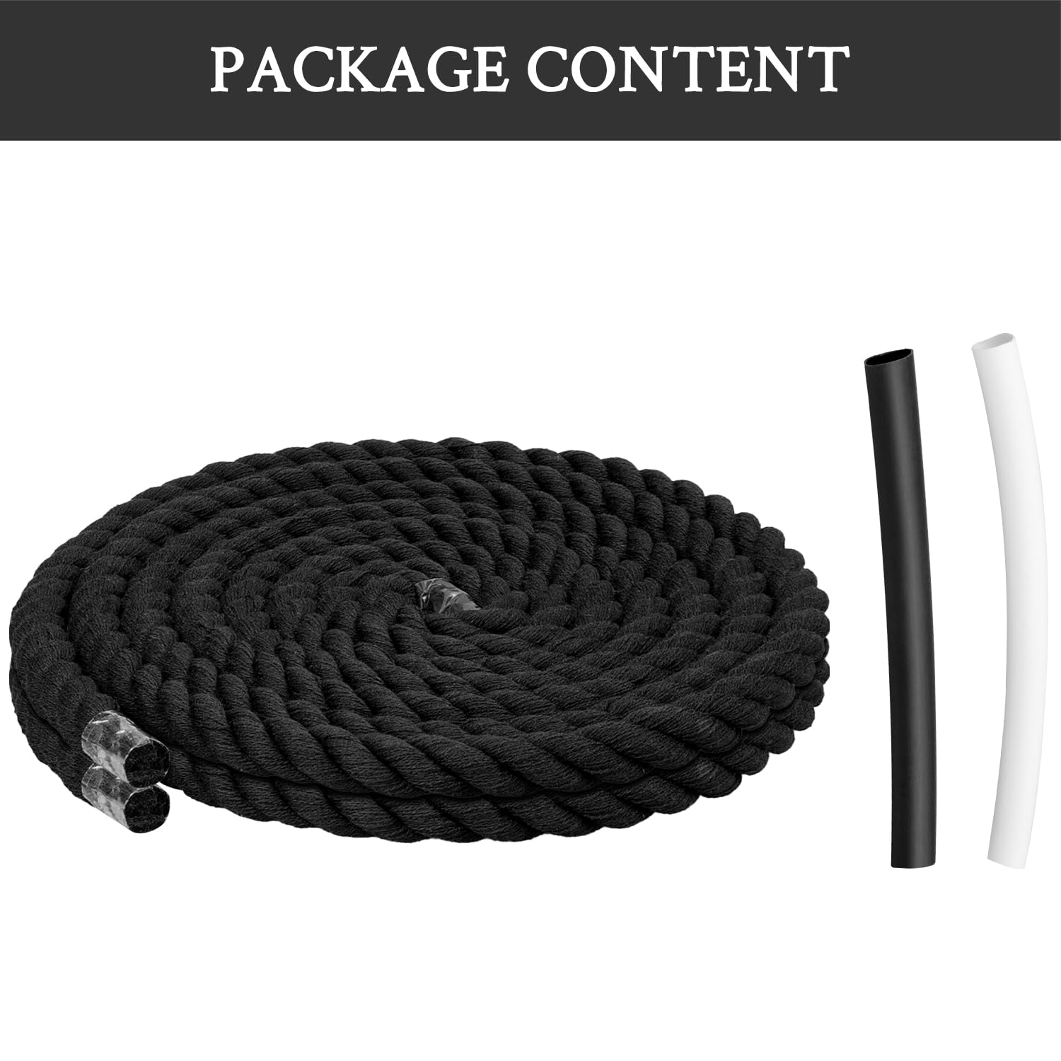 Foto 5 pulgar | Cordones Para Zapatos Endoto Thick Rope Para Air Force 1, Color Negro, 10 Mm - Venta Internacional.