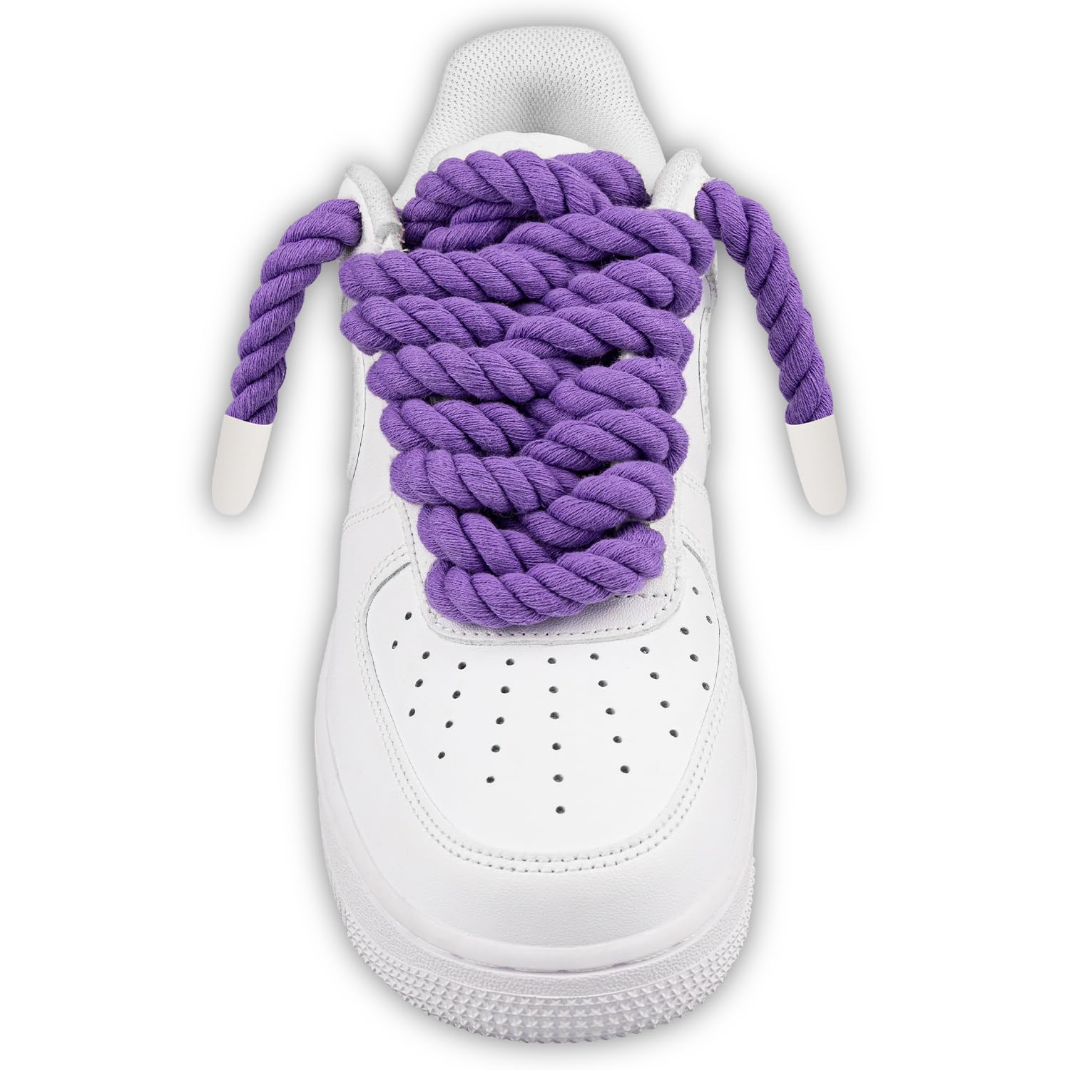 Foto 3 pulgar | Cordones Para Zapatos Endoto Thick Rope Para Air Force 1, Color Morado, 10 Mm - Venta Internacional.