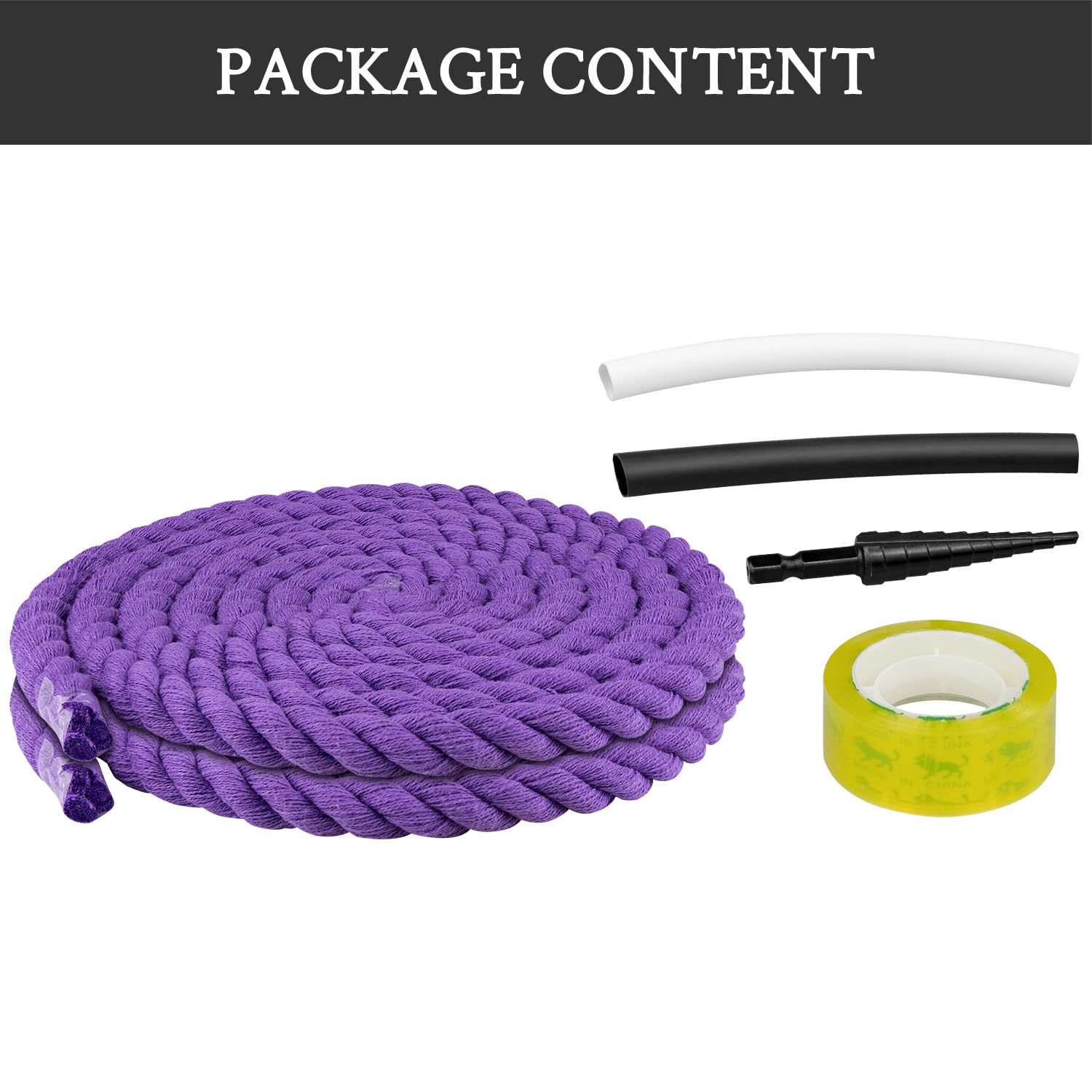 Foto 5 pulgar | Cordones Para Zapatos Endoto Thick Rope Para Air Force 1, Color Morado, 10 Mm - Venta Internacional.