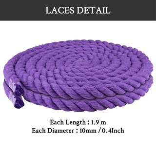 Foto 6 | Cordones Para Zapatos Endoto Thick Rope Para Air Force 1, Color Morado, 10 Mm - Venta Internacional.