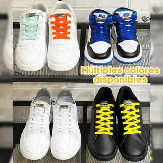 Foto 6 | Agujetas Sin Nudo Elásticas Hebilla Metal 4 Pares Tenis