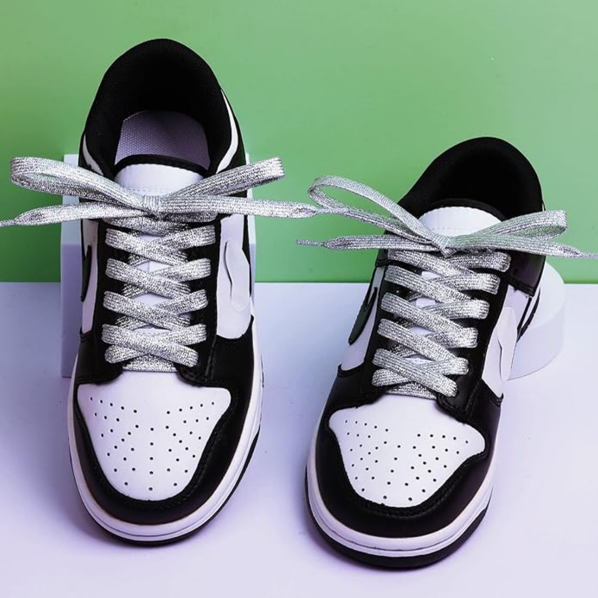 Foto 2 | 5 Pares Agujetas Planas Glitter Cordones Zapato Tenis Brillo