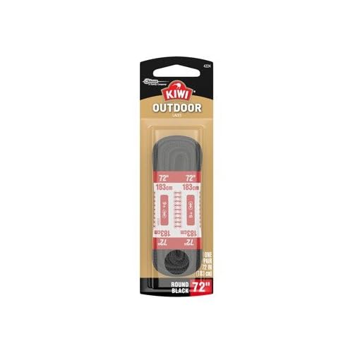 Foto 2 pulgar | Cordones Para Zapatos Kiwi Outdoor Redondos Negros  183 Cm  1 Par (paquete De 2) - Venta Internacional.
