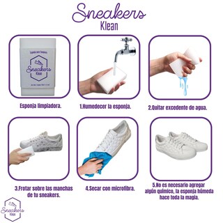 Foto 4 | Gel Limpiador de Tenis Sneakers Klean + Esponjas Limpiadoras