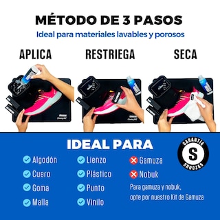Foto 3 | Kit de Limpieza de Tenis y Zapatos Shoozas Limpieza Profunda Seguro para Todos los Materiales 6 piezas