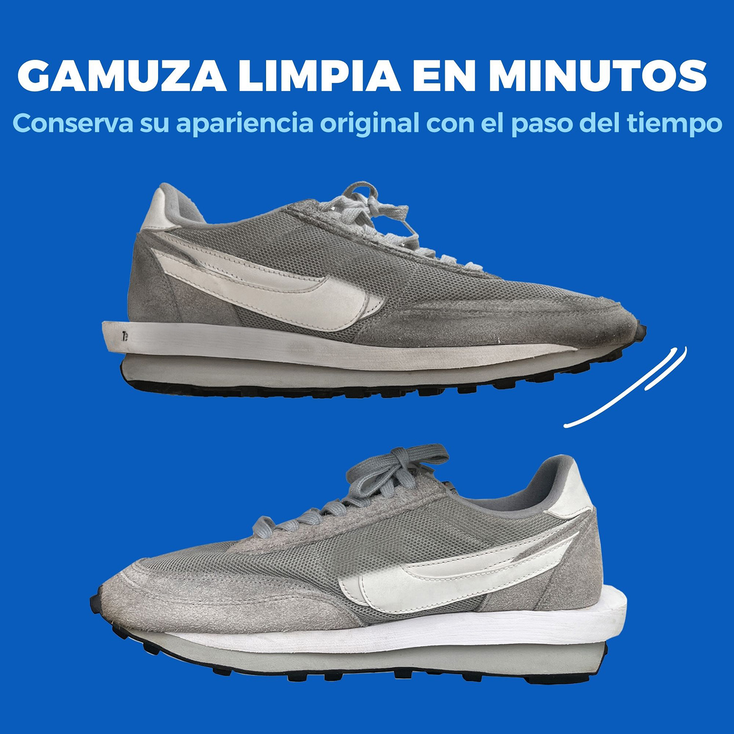 Foto 6 pulgar | Kit de Limpieza de Tenis y Zapatos de Gamuza Shoozas Incluye Borrador de Doble Cara y Cepillo para Gamuza 2 pz