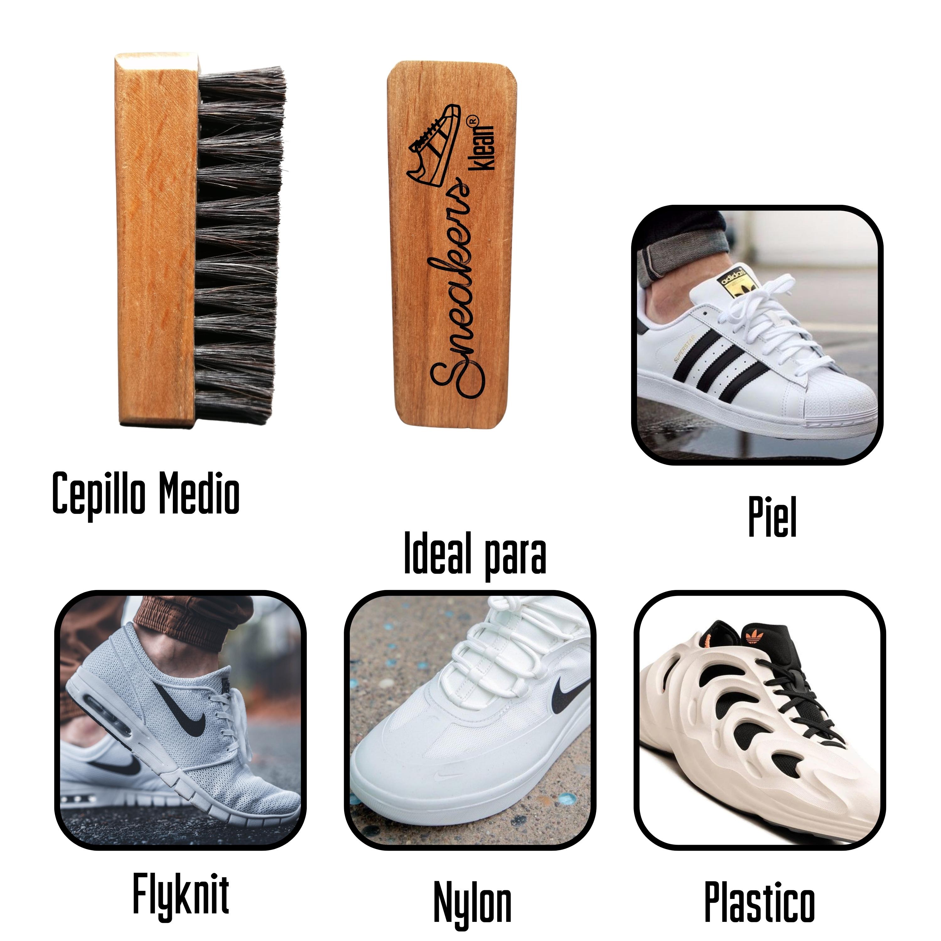 Foto 4 pulgar | Cepillos Premium de Madera Sneakers Klean Marrón