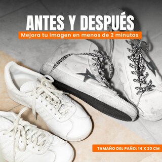 Foto 8 | Bote de Toallas Limpiadoras de Tenis y Lustradores de Zapatos 2 Pack Mixto