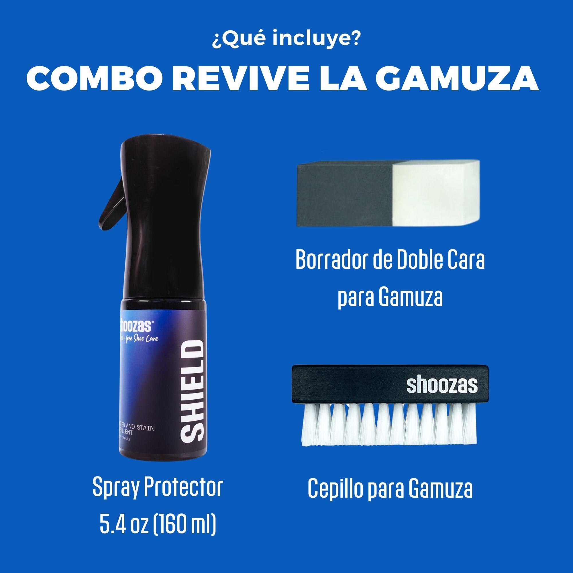 Foto 4 pulgar | Spray Protector Y Kit Para Tenis De Gamuza Shoozas