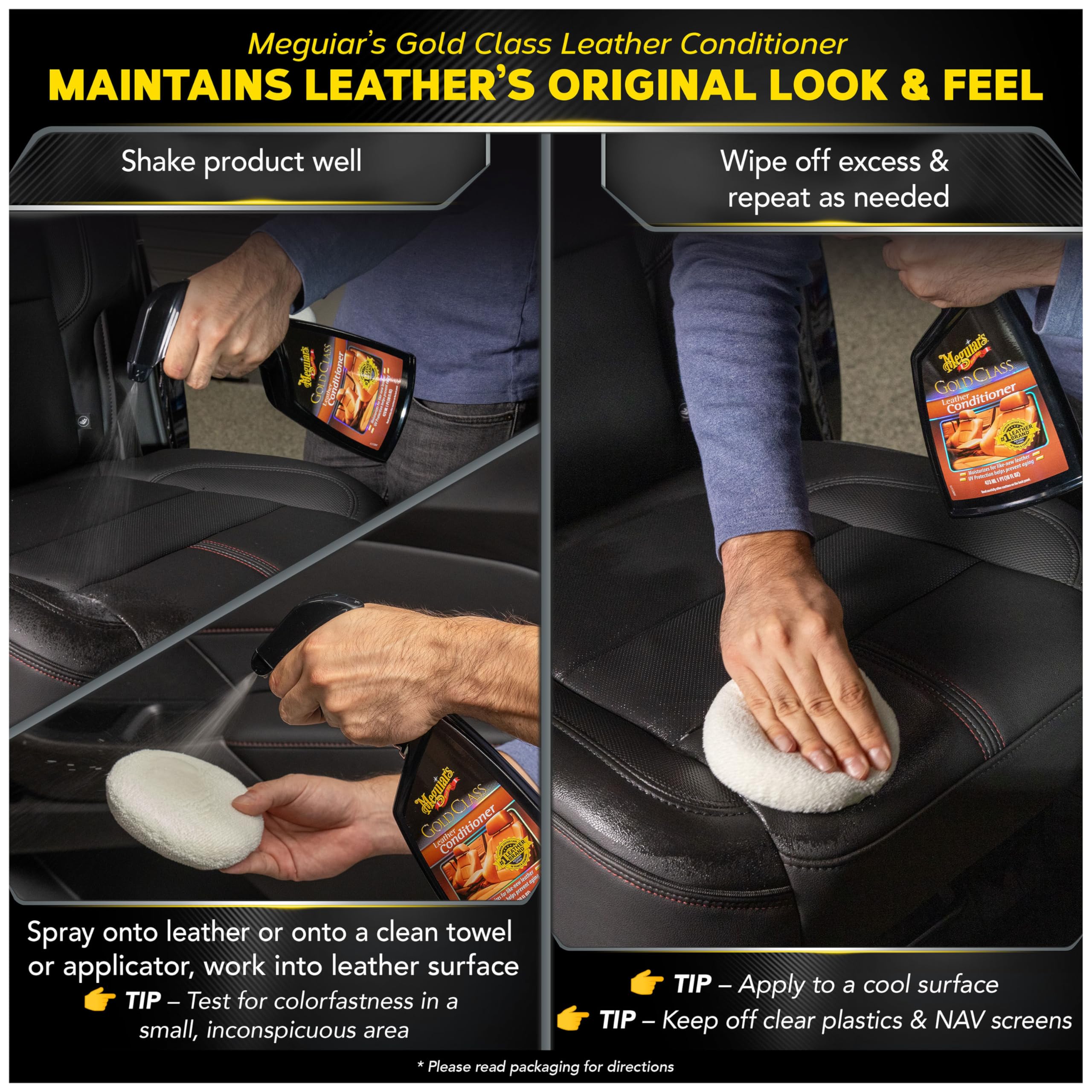 Foto 5 pulgar | Kit De Cuidado De Cuero Meguiar's G55153 Con Limpiador Y Acondicionador - Venta Internacional.