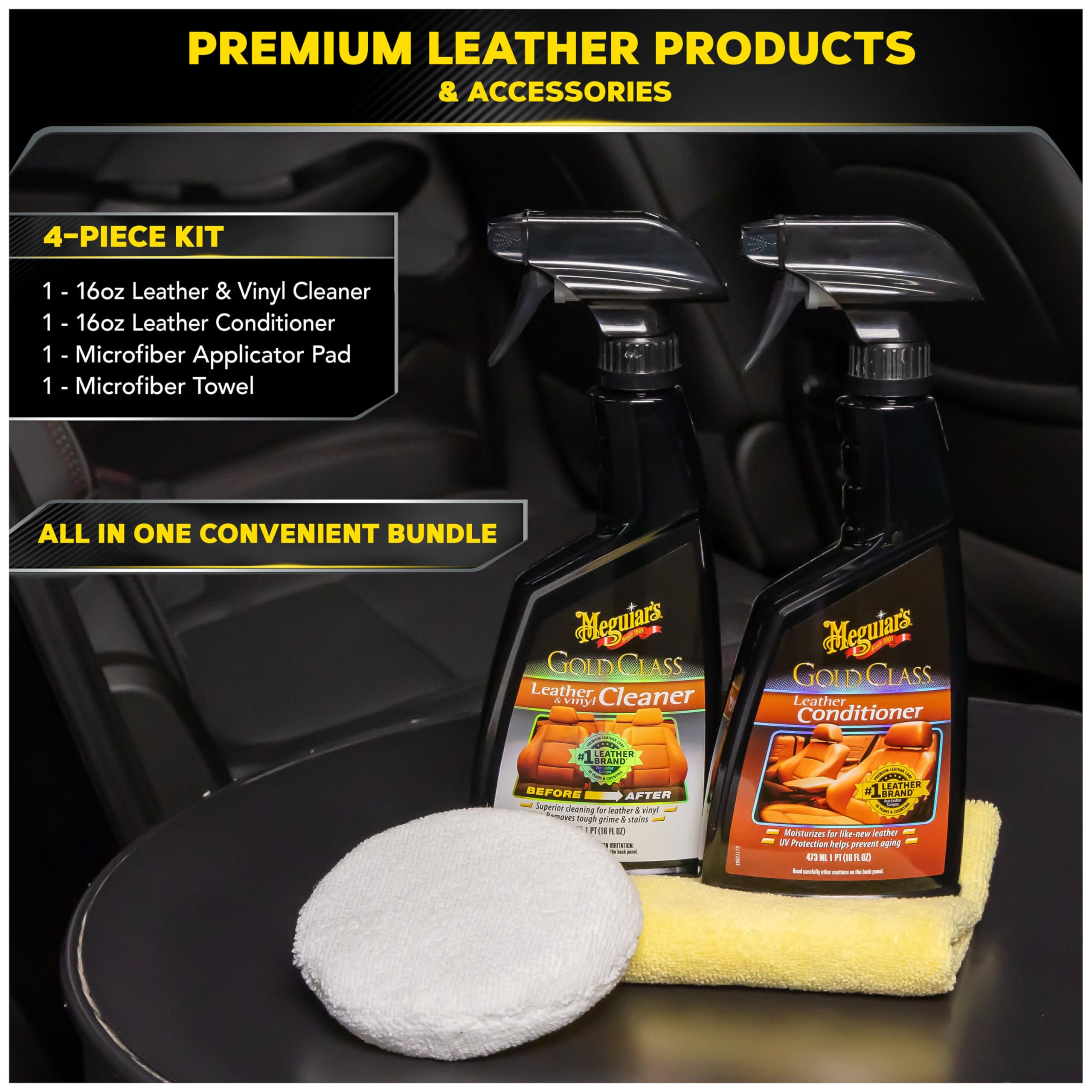 Foto 6 pulgar | Kit De Cuidado De Cuero Meguiar's G55153 Con Limpiador Y Acondicionador - Venta Internacional.