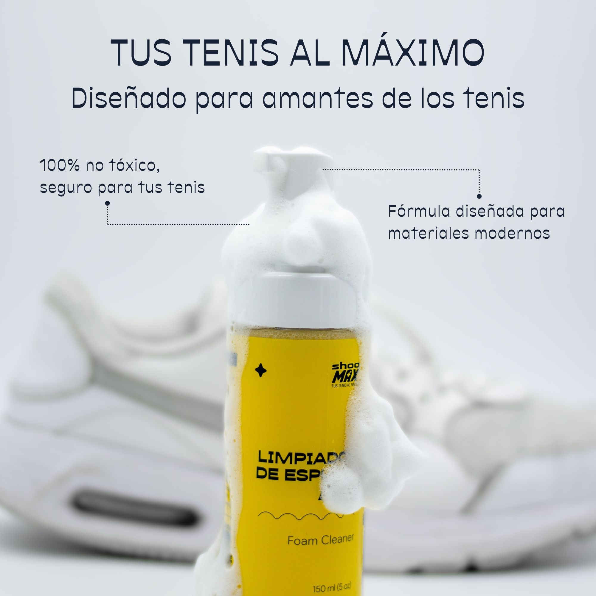 Foto 6 pulgar | Kit De Limpieza Para Tenis Con Espuma Limpiadora - No Necesita Agua, Secado Rápido, No Tóxico, Limpieza Sin De