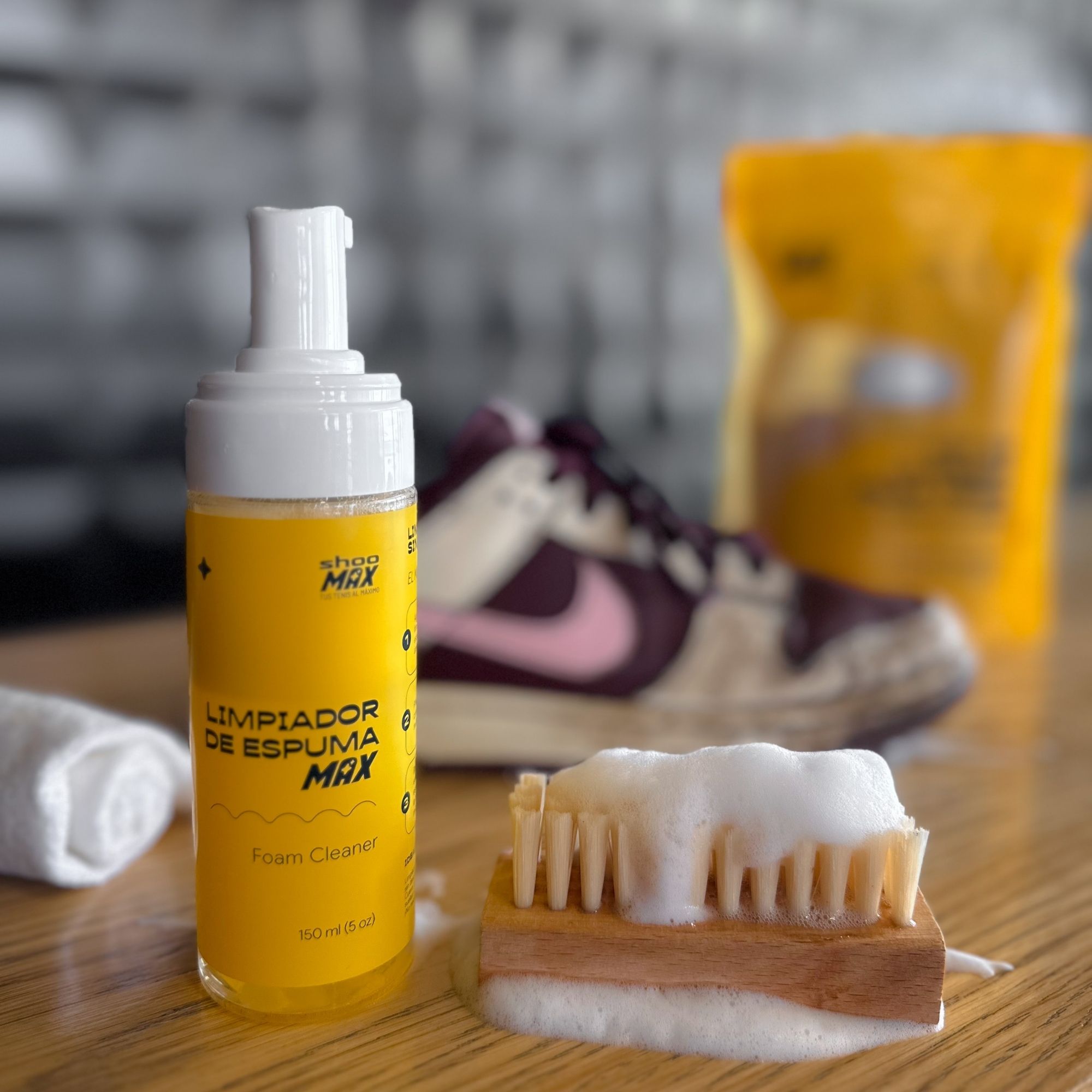 Foto 9 pulgar | Kit De Limpieza Para Tenis Con Espuma Limpiadora - No Necesita Agua, Secado Rápido, No Tóxico, Limpieza Sin De