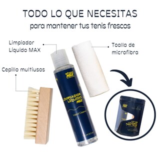 Foto 3 | Kit De Limpieza Para Tenis Con Limpiador Líquido - Limpieza Profunda, No Tóxico, Secado Rápido, Seguro Para T