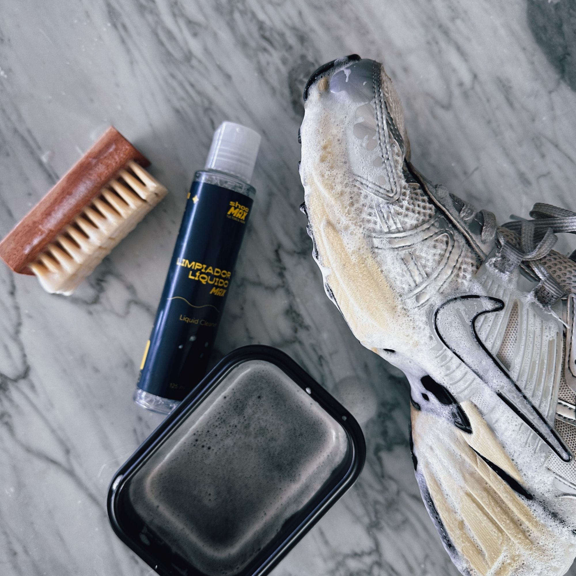 Foto 8 | Kit De Limpieza Para Tenis Con Limpiador Líquido - Limpieza Profunda, No Tóxico, Secado Rápido, Seguro Para T