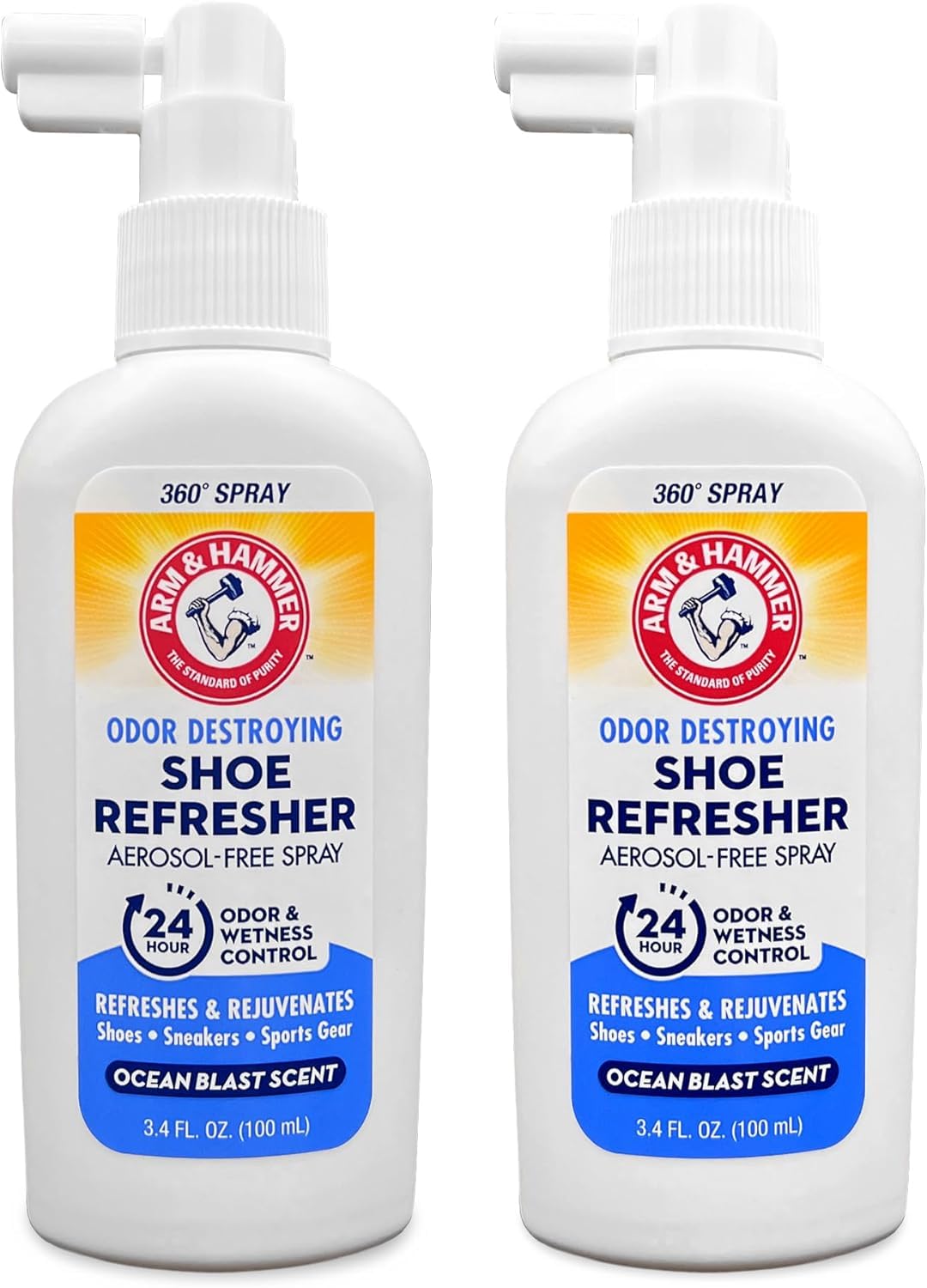 Foto 2 pulgar | Aerosol Refrescante Para Zapatos Arm & Hammer Ocean Blast, Paquete De 100 Ml, 2 Unidades - Venta Internacional.