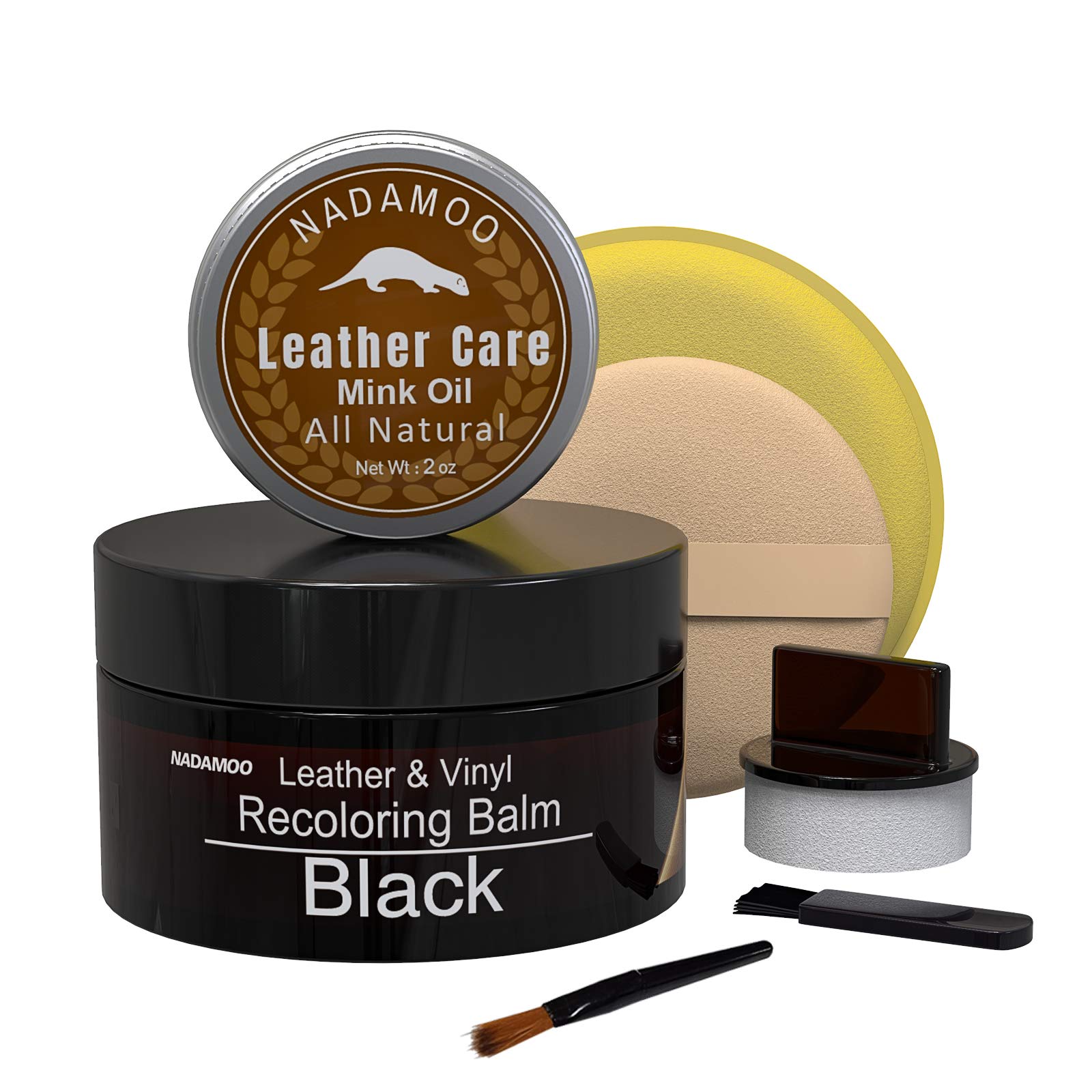 Foto 1 | Bálsamo Recolorante De Cuero Nadamoo Black Con Aceite De Visón 120 Ml - Venta Internacional.