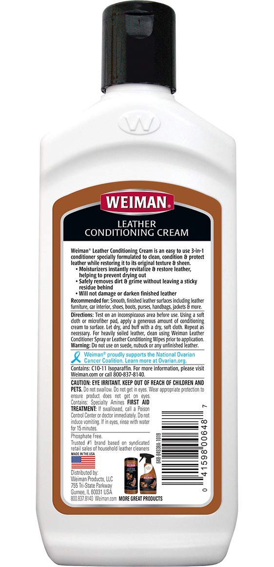 Foto 3 pulgar | Limpiador Y Acondicionador De Cuero Weiman 3 En 1 Deep Cream - Venta Internacional.