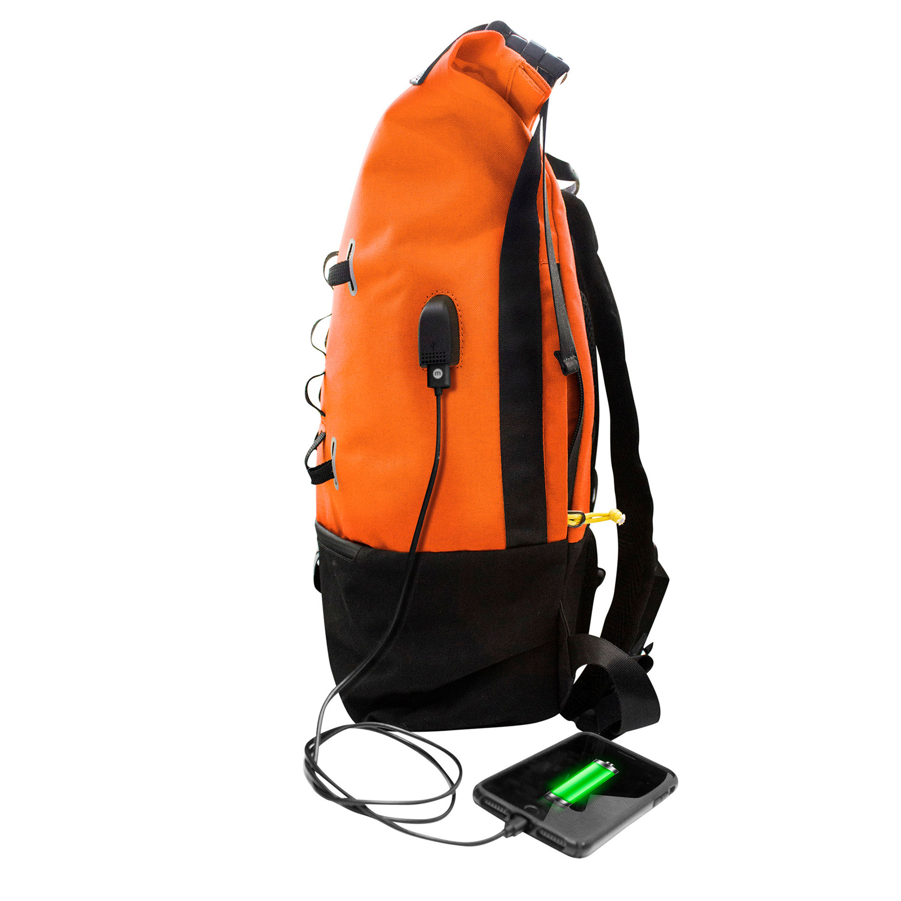 Foto 6 pulgar | Mochila para Ciclista Skypeak URB-115OR color Naranja Incluye Lámpara Led