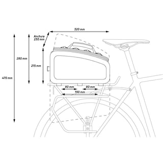 Foto 4 | Alforja Portabultos Zefal Negra para Bicicleta 32 L