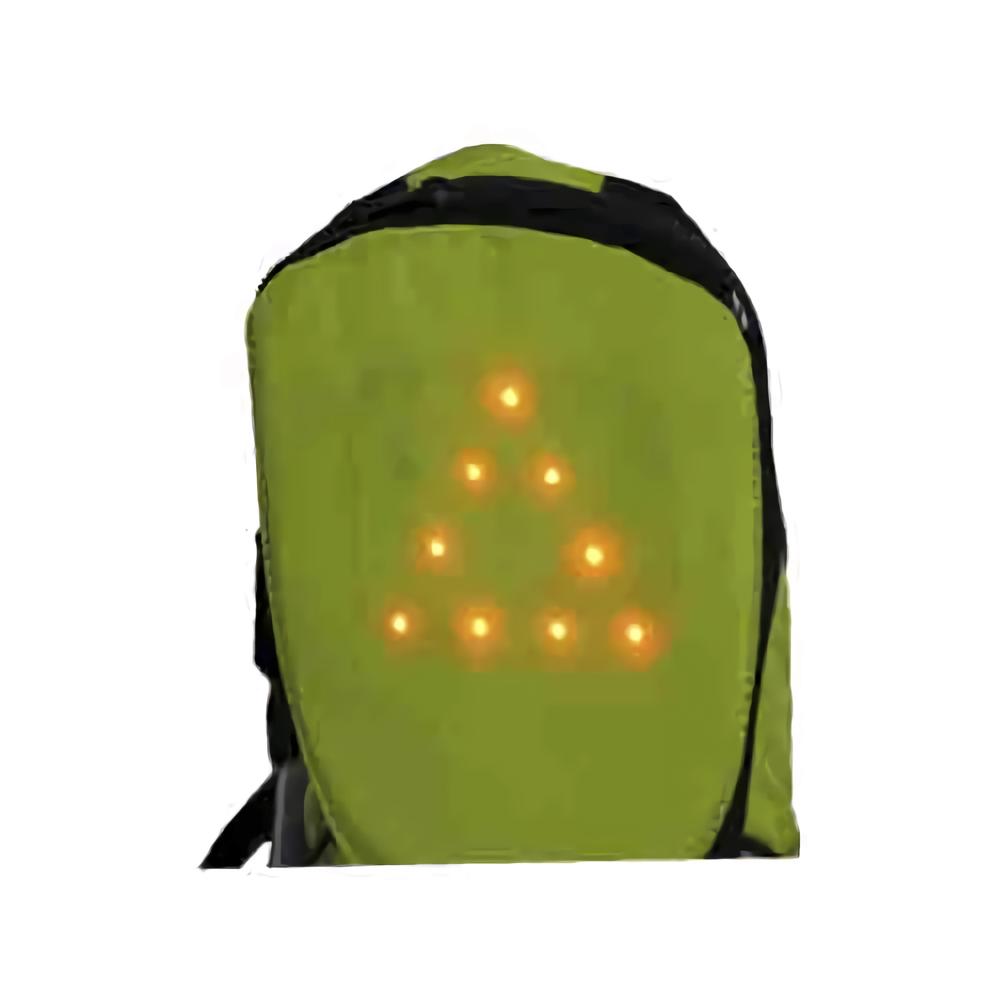 Foto 4 pulgar | Mochila Con Indicador Para Ciclismo Kinlley 9 Leds 50x40x35 Negro