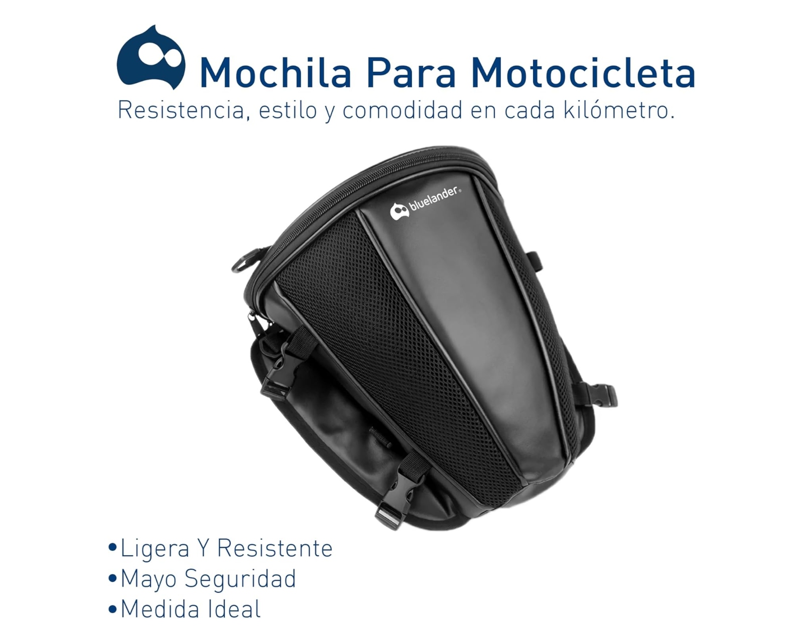 Foto 3 pulgar | Mochila impermeable Bluelander para Motocicleta o Bicicleta Multiusos 30x28x21 cm