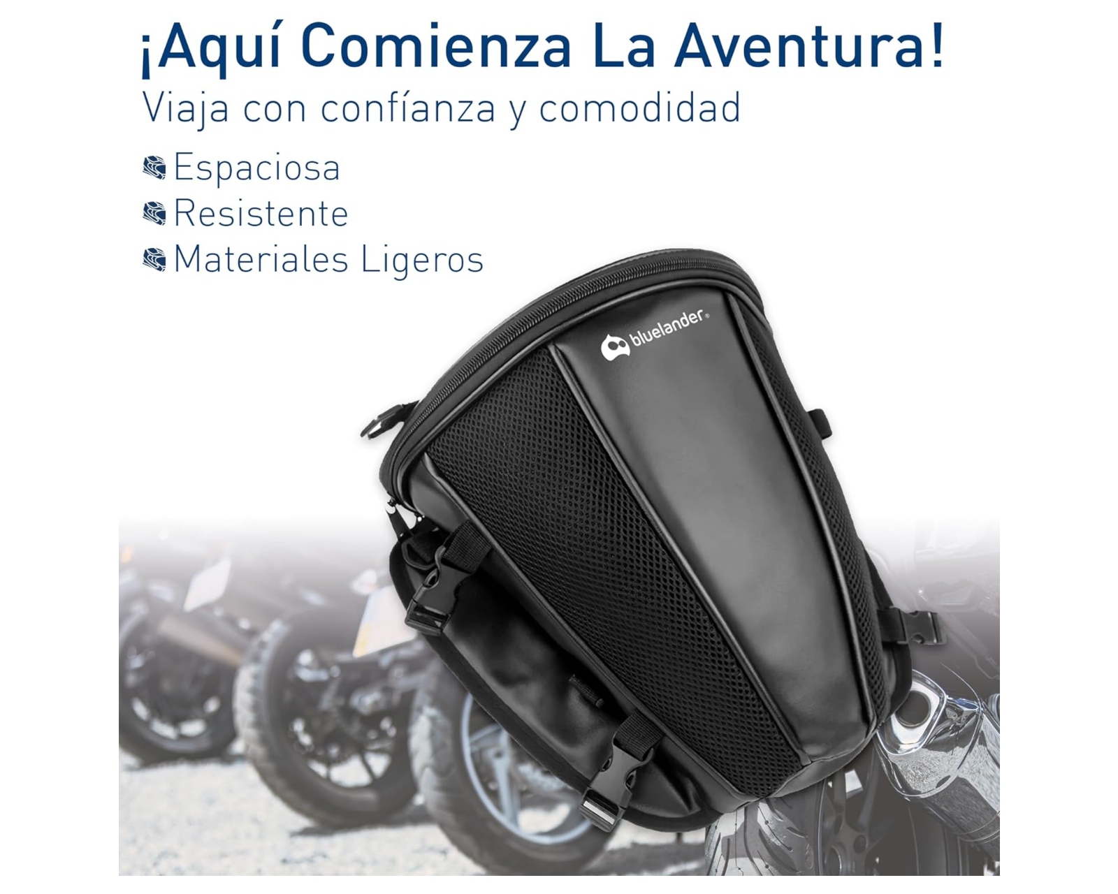 Foto 6 pulgar | Mochila impermeable Bluelander para Motocicleta o Bicicleta Multiusos 30x28x21 cm