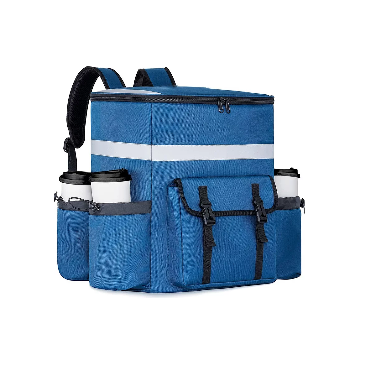 Mochila Hieleras Enfriador Bolsa Impermeable Portátil Eo Safe Imports  Esi-14412 Azul