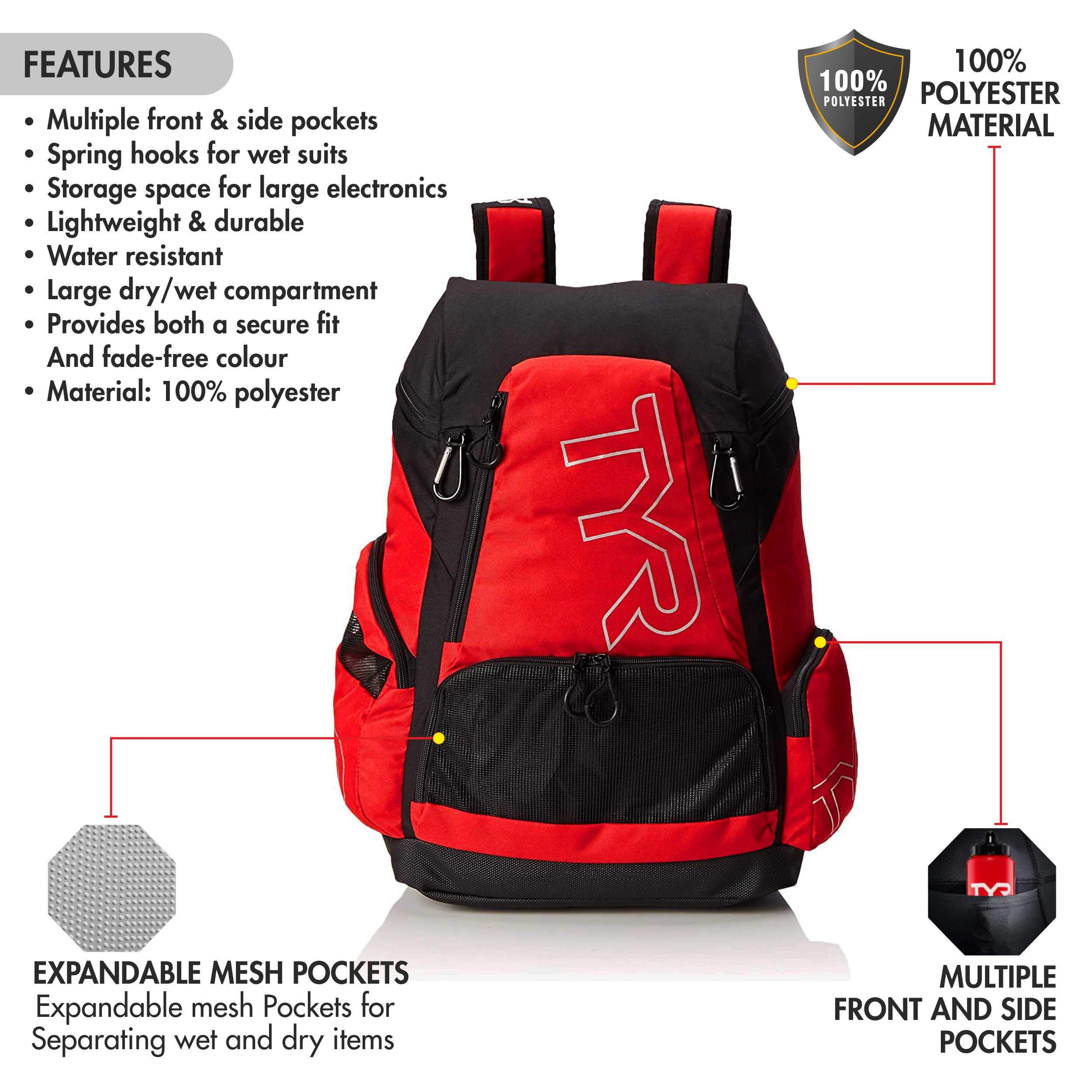 Foto 3 pulgar | Mochila TYR Alliance Rojo 45 L - Venta Internacional