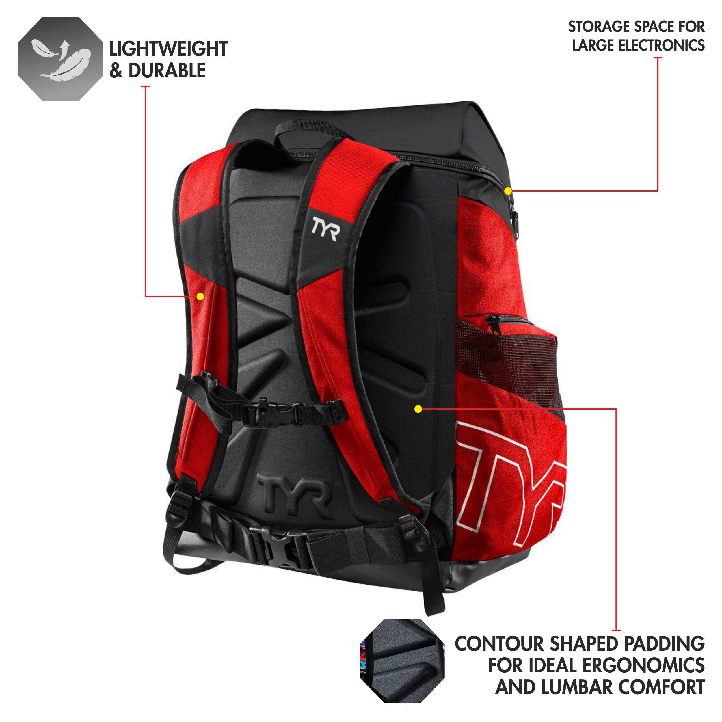 Foto 4 pulgar | Mochila TYR Alliance Rojo 45 L - Venta Internacional
